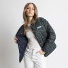 VIVI MARI Oboustranná bunda Ultra Light Puffer  navy/leo navy-olive