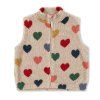 KONGES SLOJD Vesta JODY TEDDY - BON COEUR COLORÉ