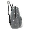 nSTUDIO NOOS Midi batoh - Denim Grey Hearts