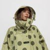 VIVI MARI Kabát do deště Dots pale olive/olive