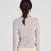 GAI+LISVA Zavinovací top Anne - Grey Melange