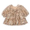 KONGES SLOJD Šaty  LILA -  GOLD GLITTER