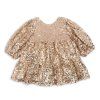 KONGES SLOJD Šaty  LILA -  GOLD GLITTER