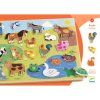 DJECO Vkládací puzzle Farma
