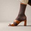 KLUE Třpytivé ponožky Camel Brown 36-40