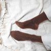 KLUE Třpytivé ponožky Camel Brown 36-40