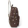 STUDIO NOOS Midi batoh Puffy - Brown Hearts