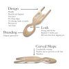 FIONA FRANCHIMON Sada tří vlasových spon - NO.1 Hairpin - Soft Beige