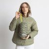 VIVI MARI Ultralehká Oboustranná prošívaná bunda pale olive/leo olive-pal eolive