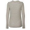 GAI+LISVA Dámský top Thyra - Reverse Dark Brown Stripe