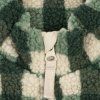 KONGES SLOJD Bunda JODY TEDDY - GREEN CHECK