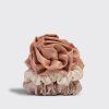 KITSCH Saténové gumičky Rosette Ruched - Terracotta