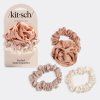 KITSCH Saténové gumičky Rosette Ruched - Terracotta