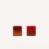 THE STICKY SIS CLUB Pouzdro na Airpods - Brick red+sunset orange+wine red