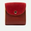 THE STICKY SIS CLUB Pouzdro na Airpods - Brick red + biscotti beige + poppy red