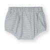 GRAY LABEL Kraťasy Baby Bloomer GOTS - Stone Grey - Cream