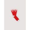 THE NEW SOCIETY ponožky TNS Logo - Tulip Red