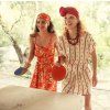SISTERS DEPARTMENT Dámské šaty red - Floral