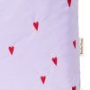 STUDIO NOOS Taška mom bag Puffy -  Purple Hearts
