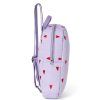 STUDIO NOOS Mini batoh Puffy - Purple Hearts