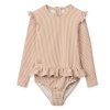 LIEWOOD Dívčí plavky Sille  - Y/D stripe Pale tuscany / Creme de la creme