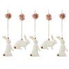 MAILEG Easter Bunny metal ornaments - 5pcs S26