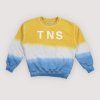 THE NEW SOCIETY Mikina Tie Dye - Mimosa Yellow