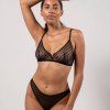 UNDERSTATEMENT Kalhotky Mesh Black Dots