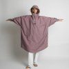 VIVI MARI Kabát do deště solid ash plum