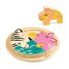 DJECO Dřevěné vkládací puzzle Rondo Leo