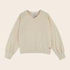 EMILE ET IDA Mikina TERRY - CREME