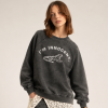 SISTERS DEPARTMENT Sweatshirt Fadded black w/ "i´m innocent" print