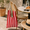 THE STICKY SIS CLUB Taška market stripes - cerise + ballet