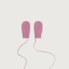 GRAY LABEL Rukavice Baby merino - Bubblegum