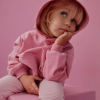 GRAY LABEL Mikina s kapucí GOTS - Bubblegum