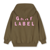 GRAY LABEL Mikina se zipem GOTS - Woody - Bubblegum