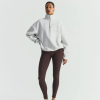 SISTERLY TRIBE Oversized mikina se zipem – Grey Marl (3)