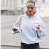 SISTERLY TRIBE Oversized mikina se zipem – Grey Marl (1)