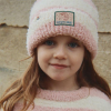 KONGES SLOJD Čepice SOFTY BEANIE ROSY STRIPE (2)