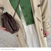 FREYA ESTEPHAN Kožená kabelka small Dark Brown (1)
