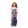 STUDIO NOOS Midi batoh Denim Dark Blue White Hearts (3)