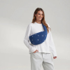 STUDIO NOOS Taška Cross body mini Denim Dark Blue White Hearts (4)
