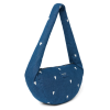 STUDIO NOOS Taška Cross body mini Denim Dark Blue White Hearts (3)