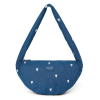 STUDIO NOOS Taška Cross body mini Denim Dark Blue White Hearts (7)