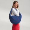 STUDIO NOOS Taška Cross Body Denim Dark Blue Red Hearts (1)