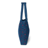 STUDIO NOOS Taška mom bag Denim Dark Blue Red Hearts
