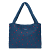 STUDIO NOOS Taška mom bag Denim Dark Blue Red Hearts (6)