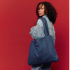 STUDIO NOOS Taška mom bag Denim Dark Blue Red Hearts (5)