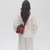 ÖLEND Kabelka Micro Ona Vegan Leather Cherry red (3)