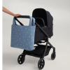 STUDIO NOOS Taška mom bag Denim Light Blue Hearts (3)
